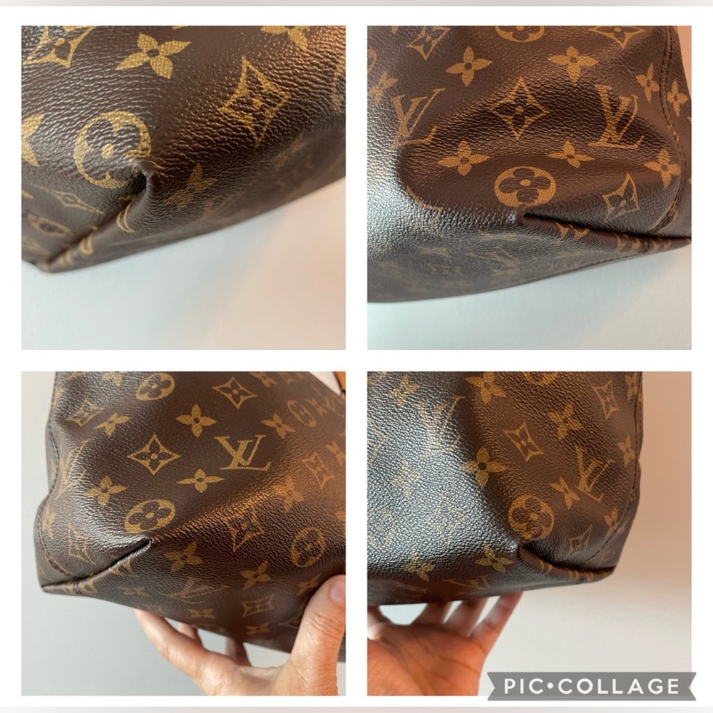 Authentic Louis Vuitton Brown Iena Monogram MM Canvas Tote Bag Full Set Luxury - Picture 9 of 13